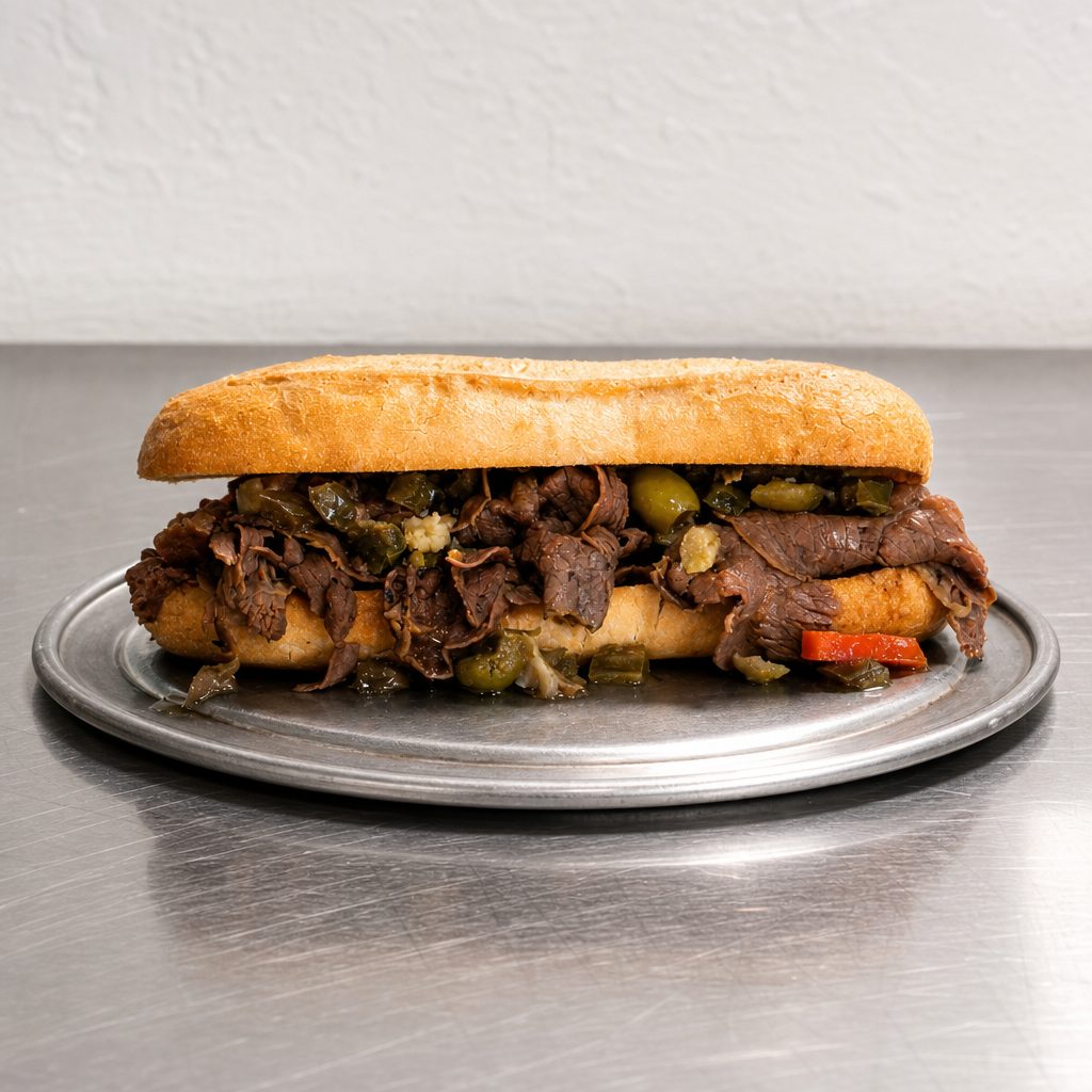 8" Italian Beef Sub.