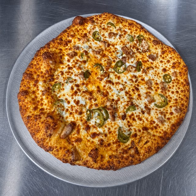 14" Buffalo Chicken Pizza.