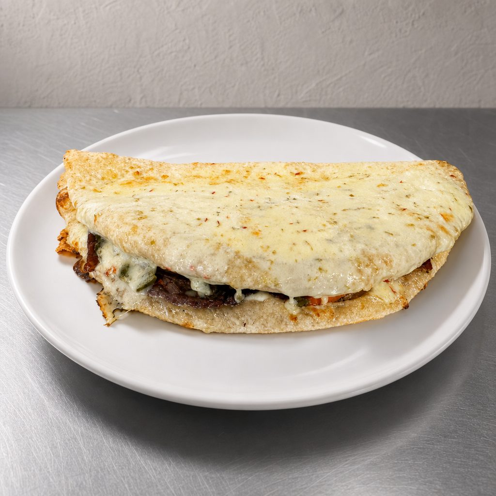Small Philly Cheese Steak Foldover.