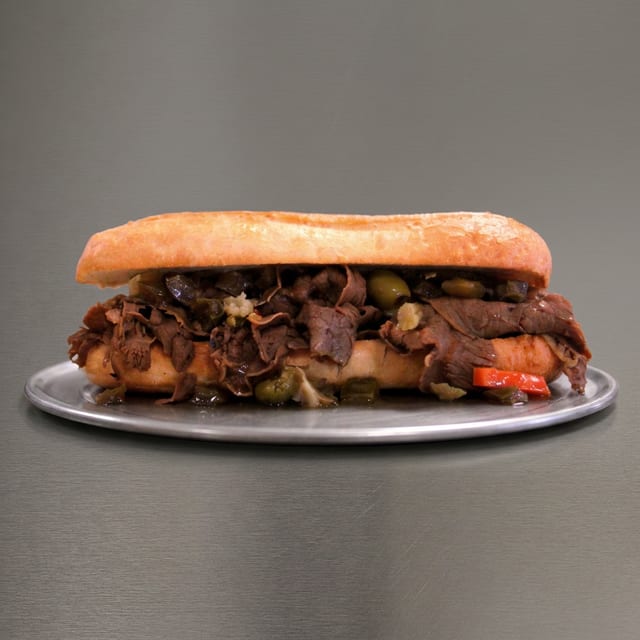 8" Italian Beef Sub.