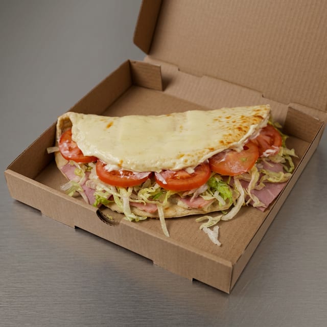 Large Ham and Cheese Foldover.
