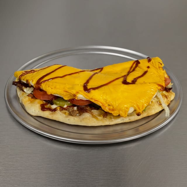 16" Bacon Cheeseburger Pizza.