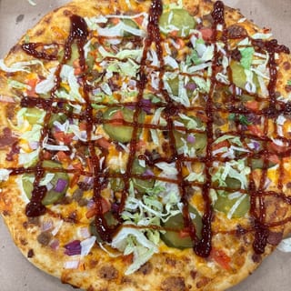 10" Bacon Cheeseburger Pizza