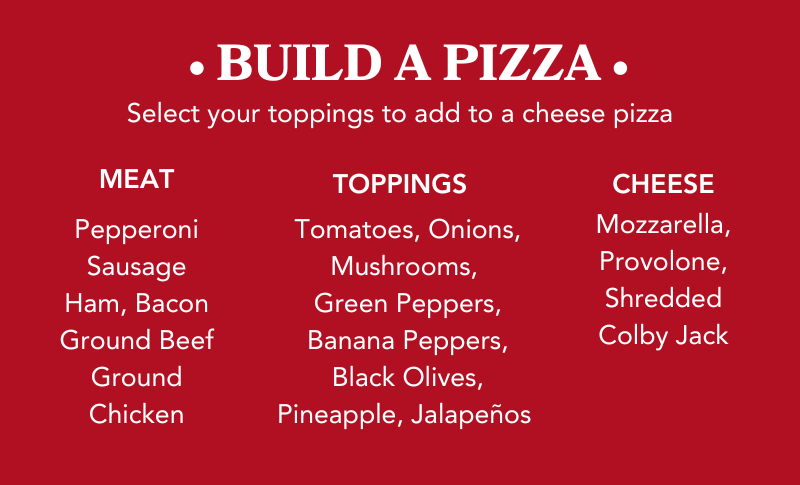 Pizza toppings